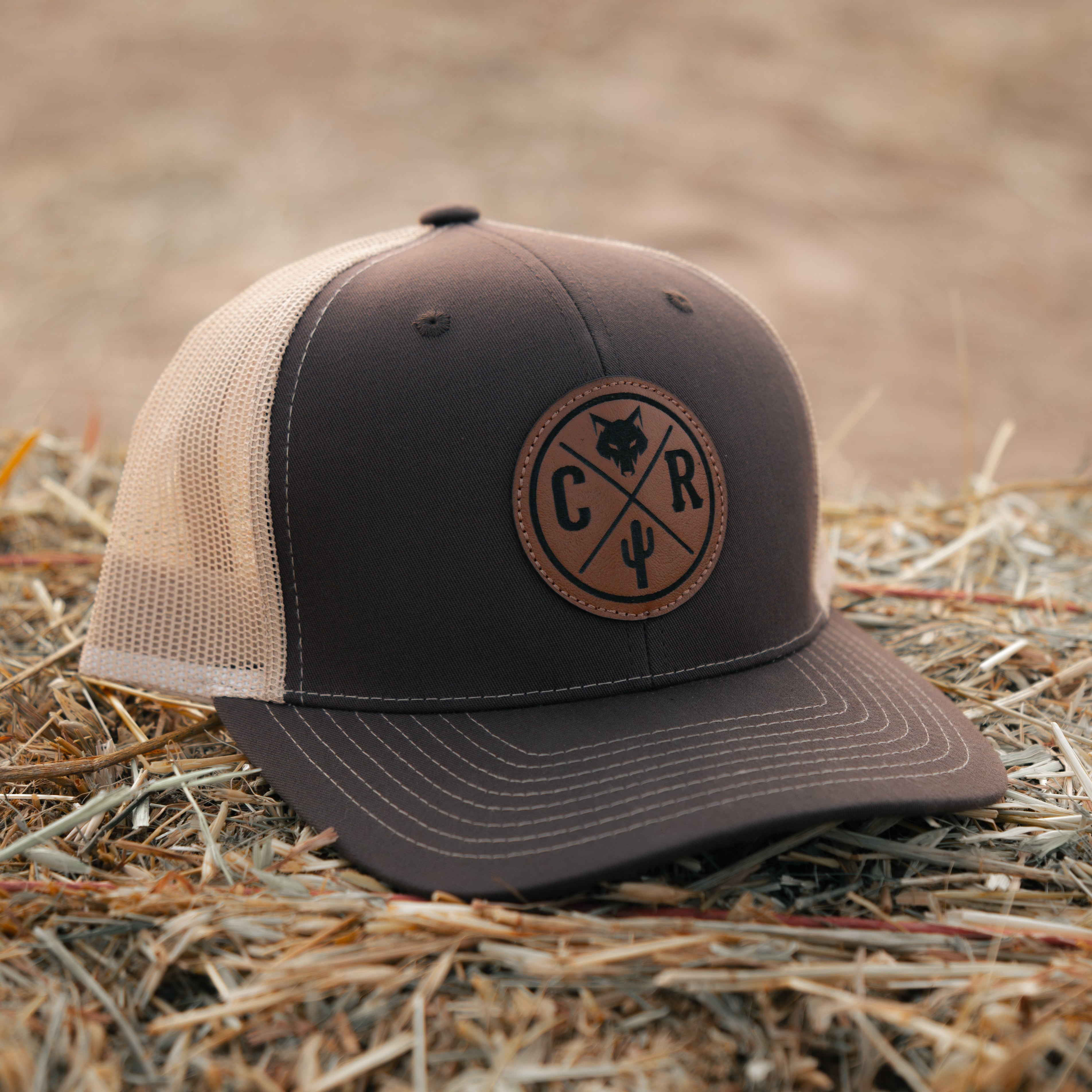 Coyote Leather Patch Hat