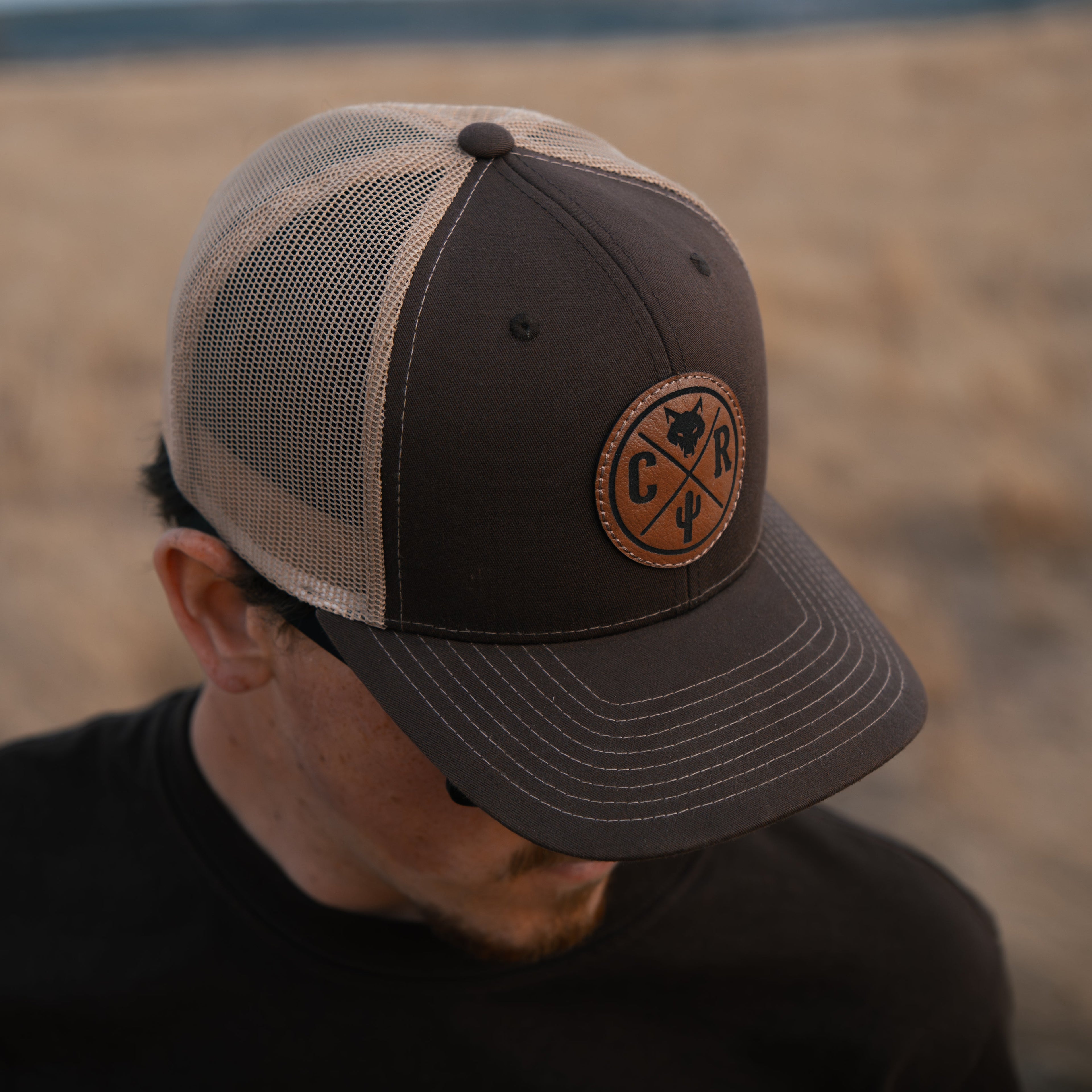 Coyote Leather Patch Hat