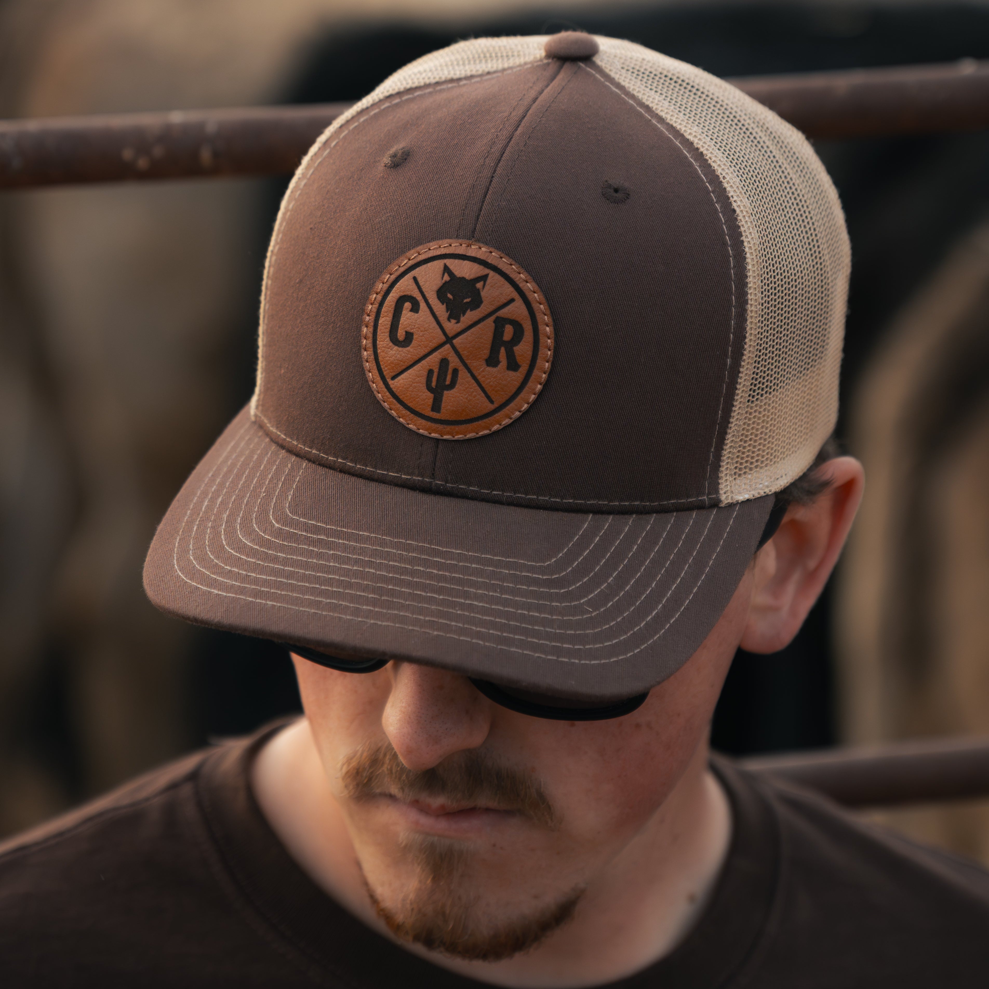 Coyote Leather Patch Hat